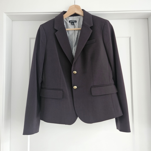 J. Crew Jackets & Blazers - J. Crew Dark Brown Blazer with Gold Buttons Schoolboy Mercantile